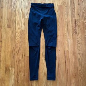 Lululemon lab leggings like the force within with knee slit and ankle slit EUC
